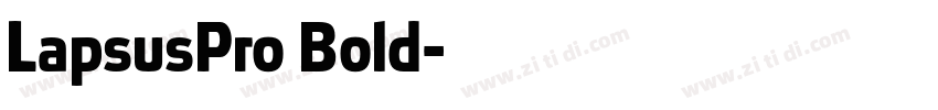 LapsusPro Bold字体转换